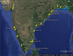 field trip India map